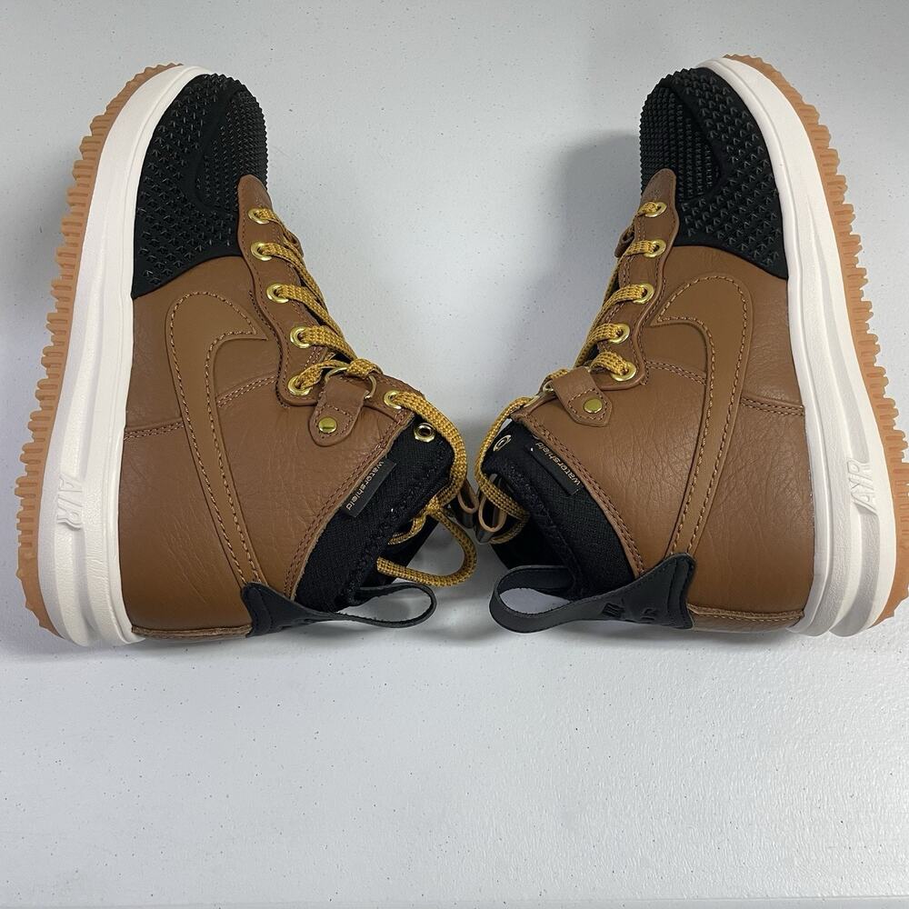 Nike Lunar Force 1 Duckboot Ale Brown Black 805899 202 Size 6.5 Men Size 8 Women - Picture 6 of 7